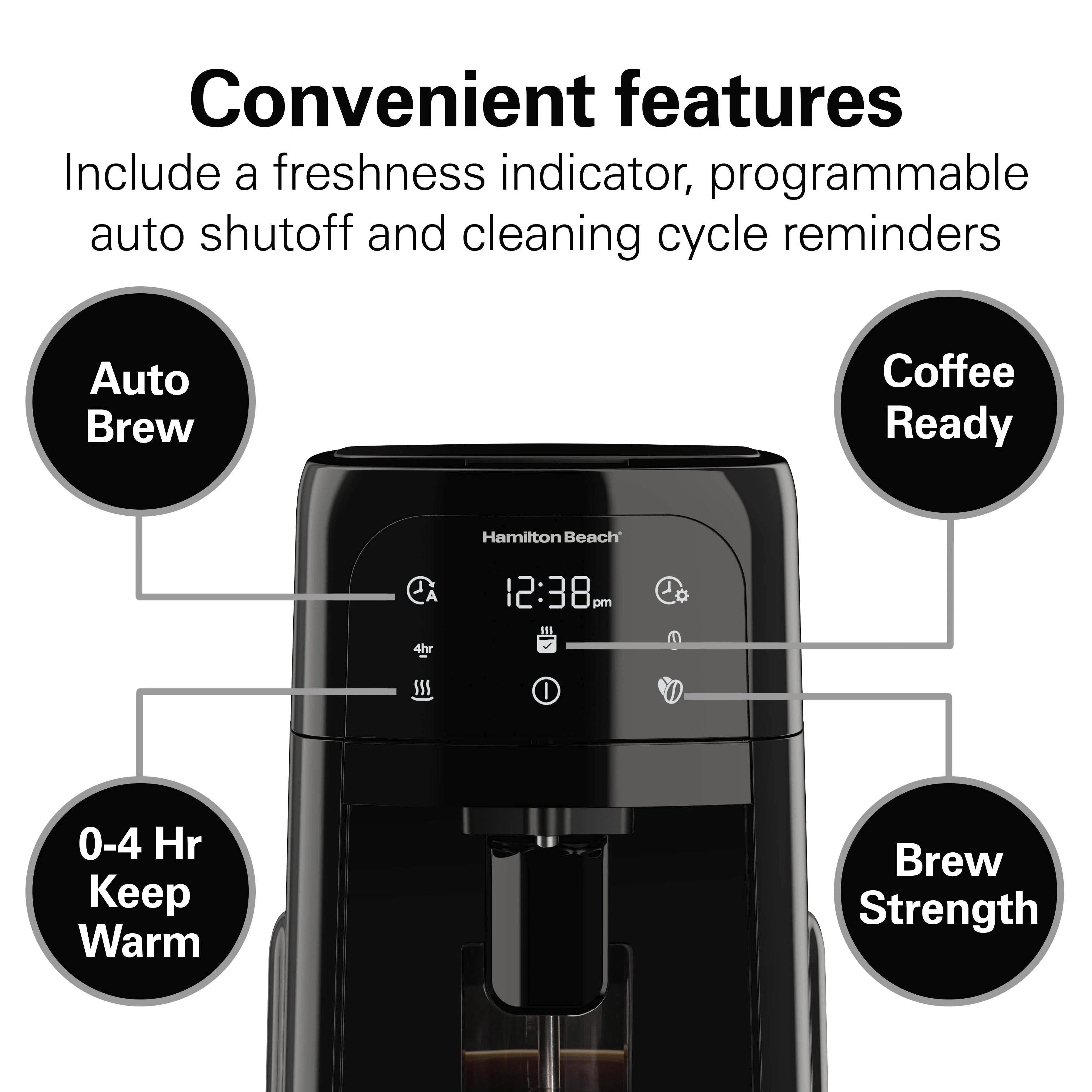 12 Cup Black Coffee Maker K873