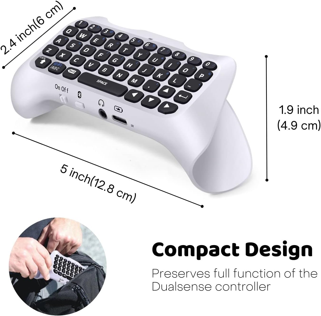 PS5 Controller Keyboard Attachment W757