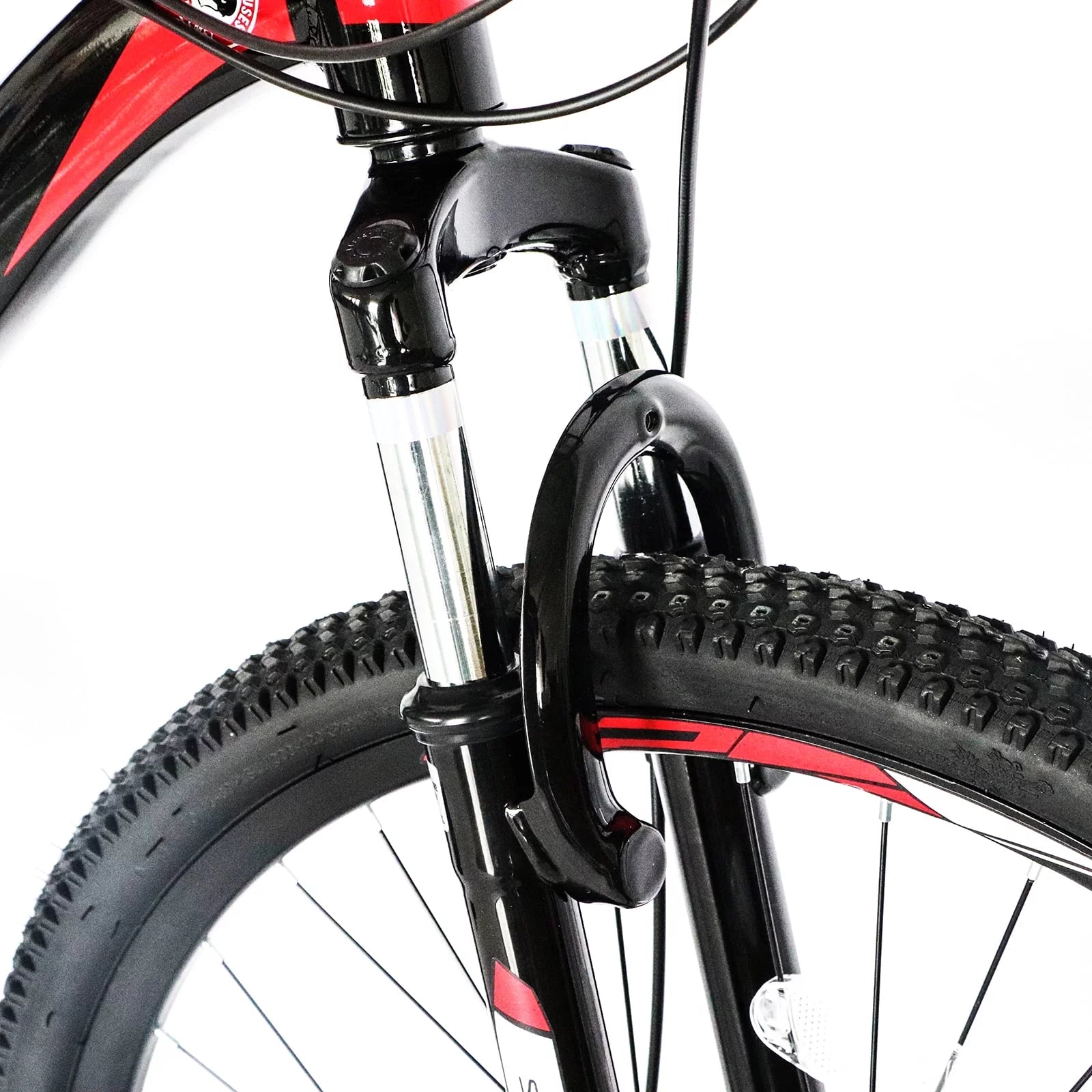 21 Speed 26" Wheel Steel Frame Mountain Bike, Black/Red G83002