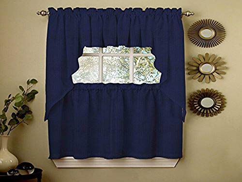 5 Pc Kitchen Curtain Valance Swag Set I535