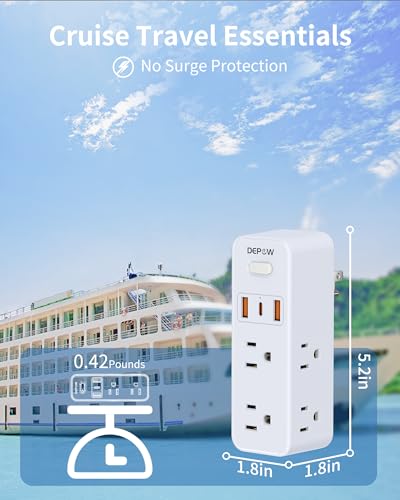 White 6AC 3USB Wall Outlet Extender with Rotating Plug W45773
