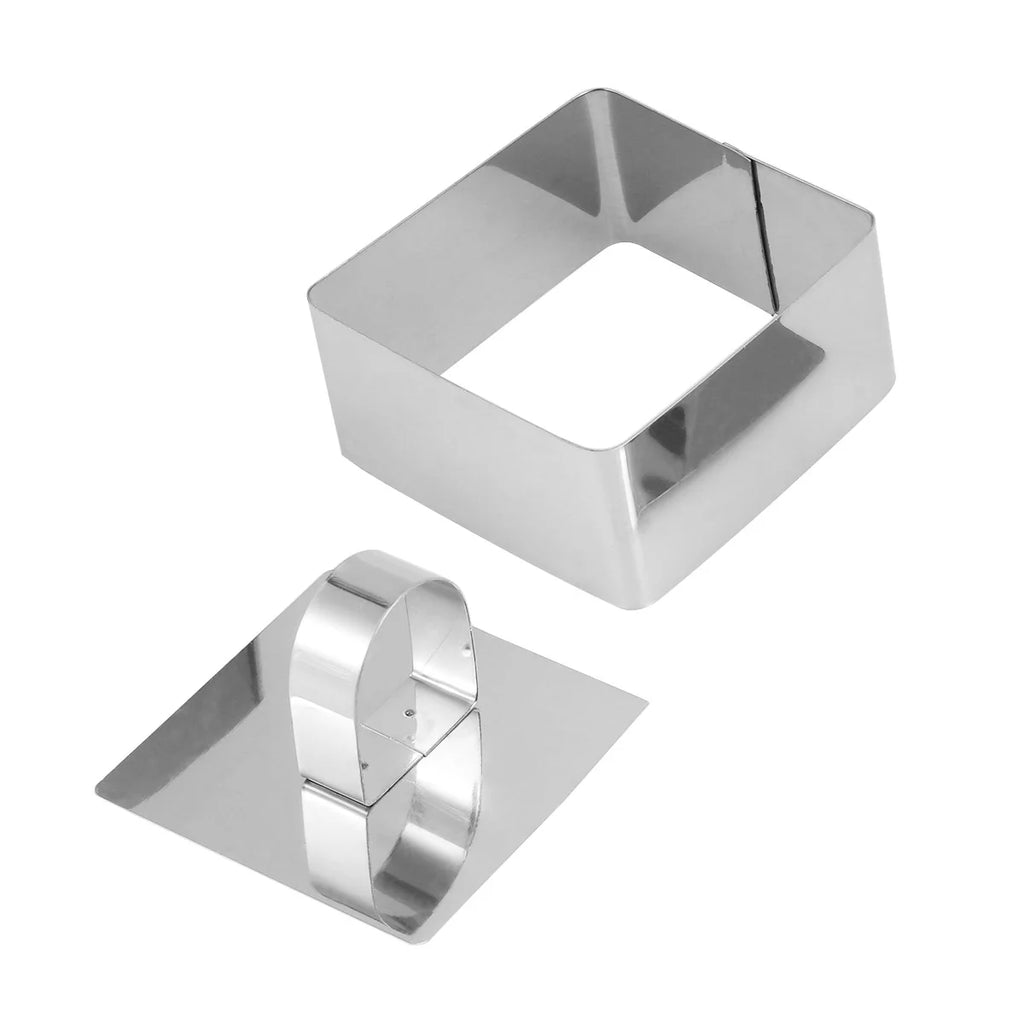 Silver Square Baking Pan Rectangular Mold Cookie Molds N84591