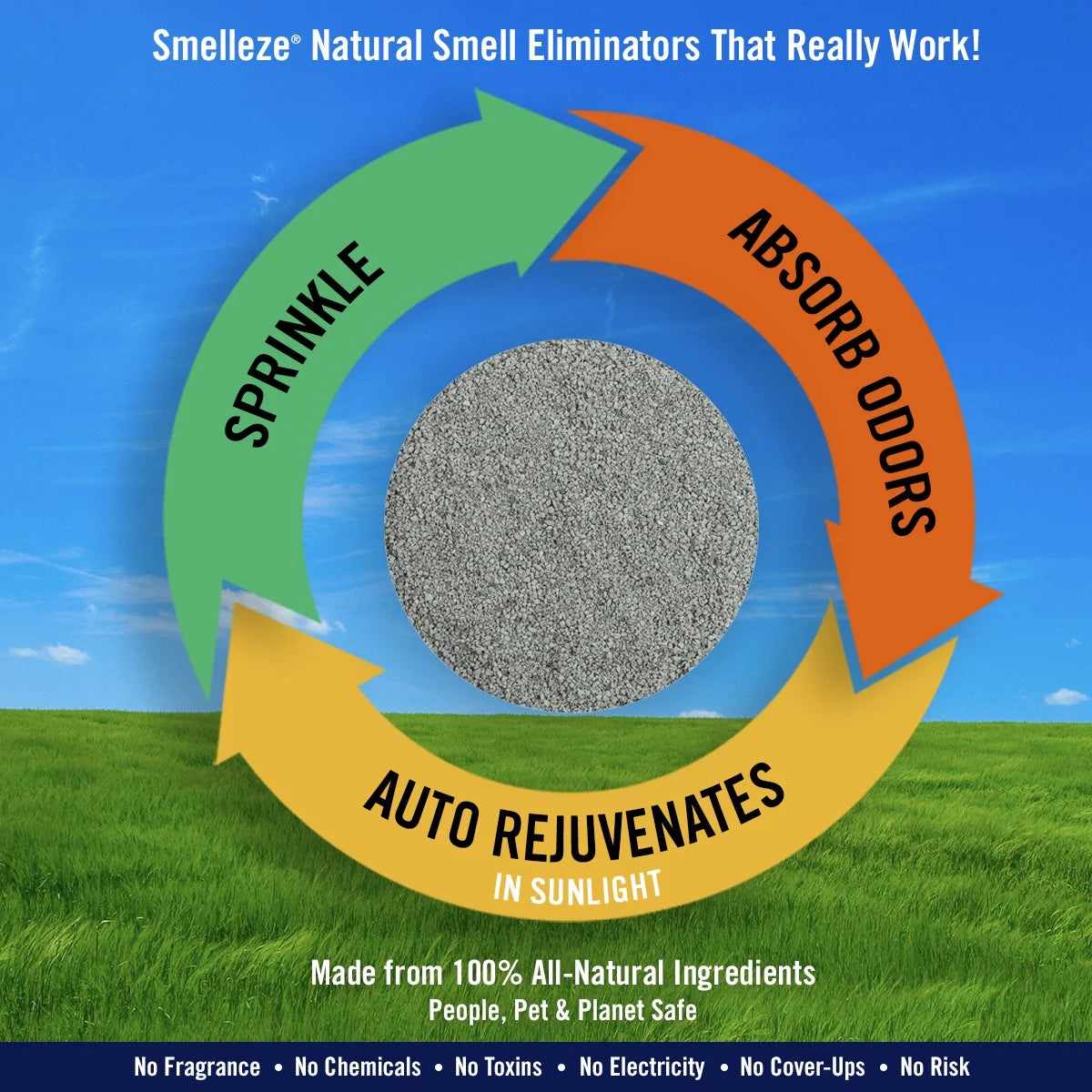 Natural Dead Animal Odor Removal Granules, 2 lbs. V543000