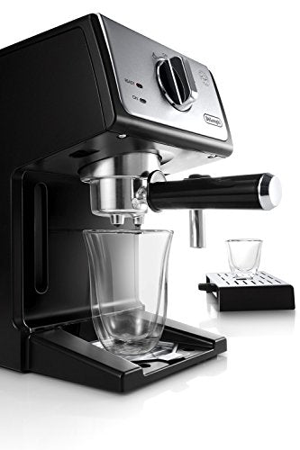 Black Espresso Cappuccino Maker with Manual Frother O167