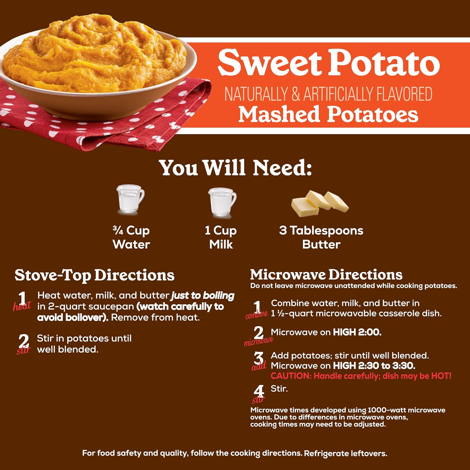4.5 oz. (Pack of 8) Mashed Potatoes T63256