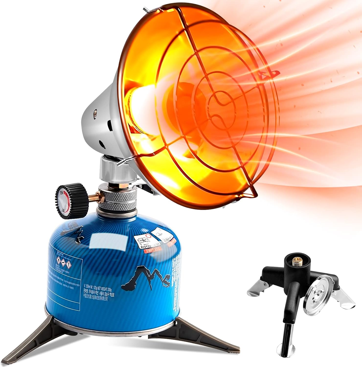 Outdoor Propane Butane Heater Stove with Piezo Ignition Control Valve F77024