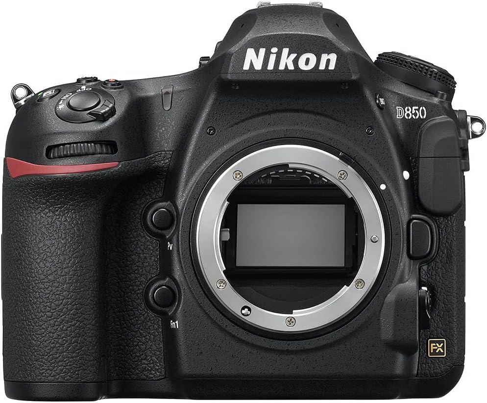 Nikon D850 FX-Format Digital SLR Camera Body with 2X SanDisk 64GB Memory Cards, Deluxe Carrying Bag, Card Reader S8502