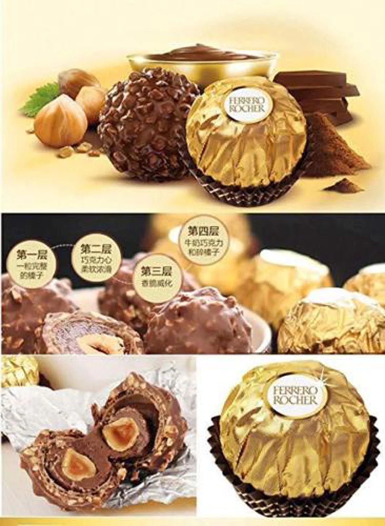 48 Count 21.2 oz. Hazelnut Chocolates V7554