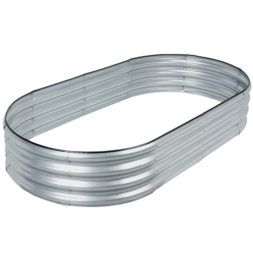 Galvanized Metal Raised Garden Bed 4x2x1 ft F810