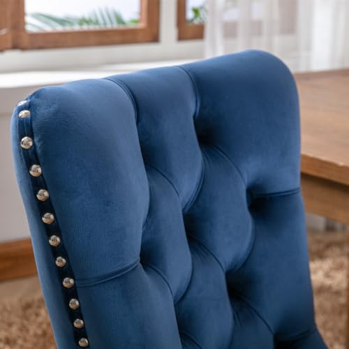 Green Velvet Dining Chairs Set of 2 Q3332