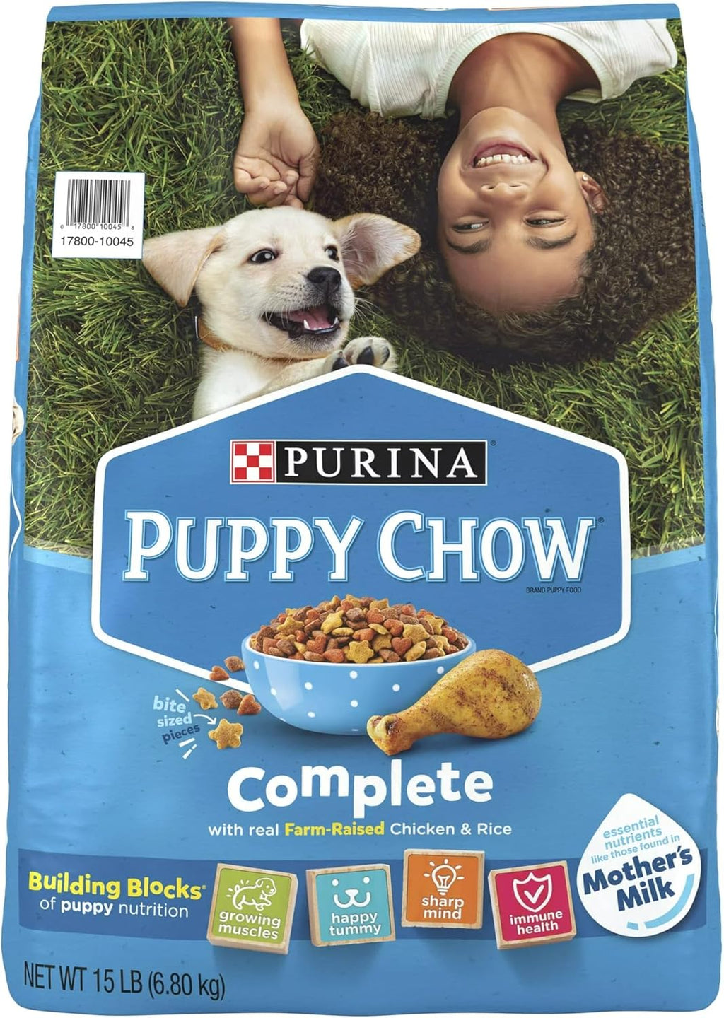 15 lb Bag Dry Puppy Food with Real Chicken R684