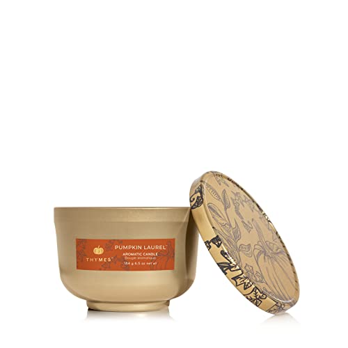 6.5 oz Scented Candle Tin with Gold Lid J5740