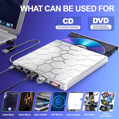 8 in 1 USB 3.0 Portable External CD/DVD Drive L184132