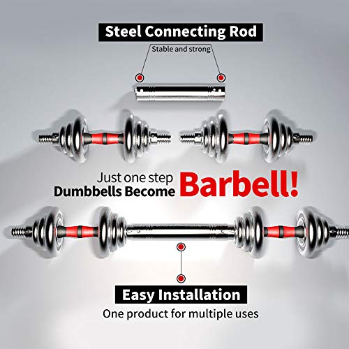 Adjustable Cast Iron Dumbbell Set with Carry Box 44lbs 66lbs 110lbs P49106