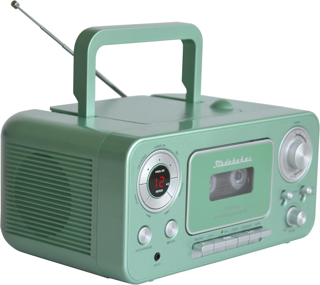 Portable Stereo CD Player with AM/FM Stereo Radio and Cassette Player G6011