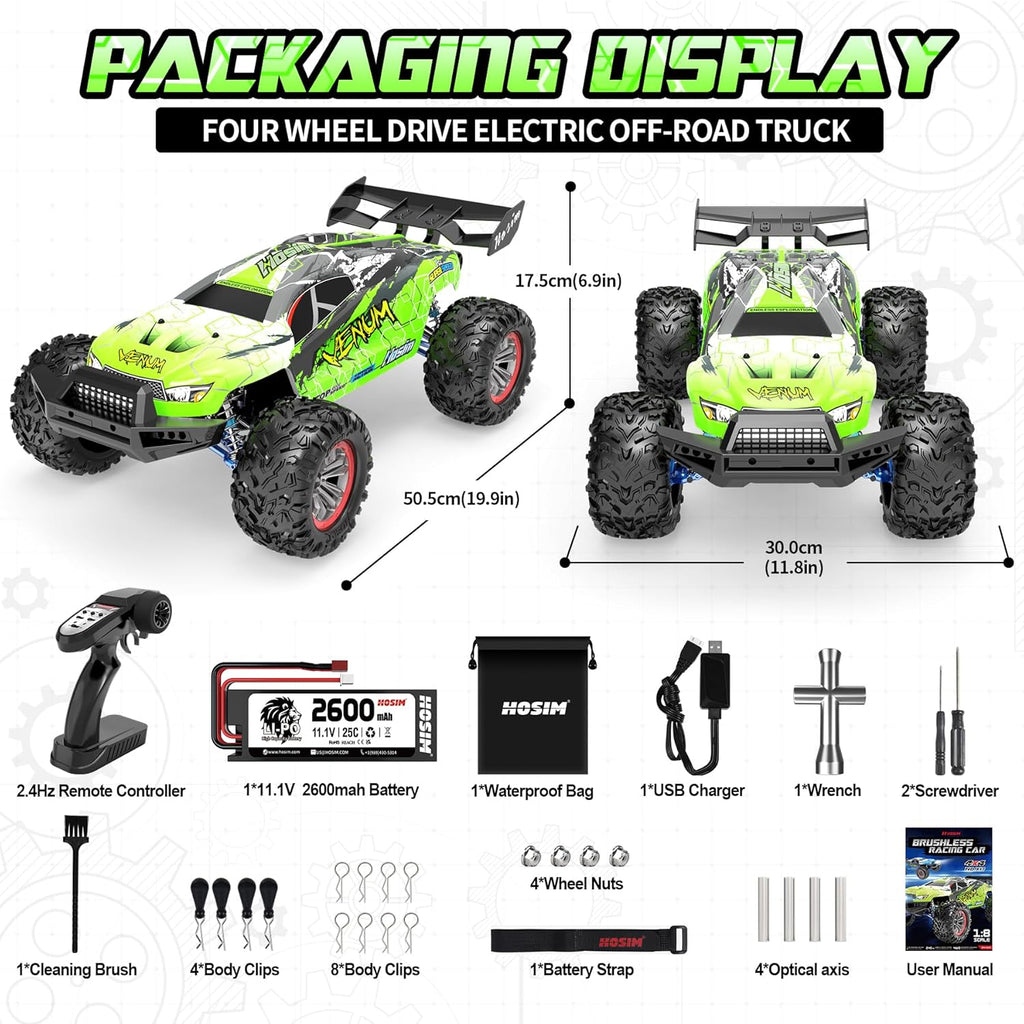 1:8 RC Car 80+KMH 1:10 RC Truck 48+ KMH U20276