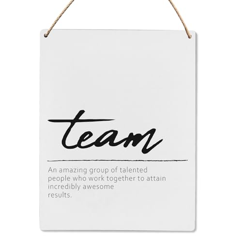 Office Motivational Wood Hanging Sign 8x10 Inch K1251