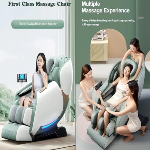 Green 3D Zero Gravity Massage Chair with Bluetooth Speaker R642523