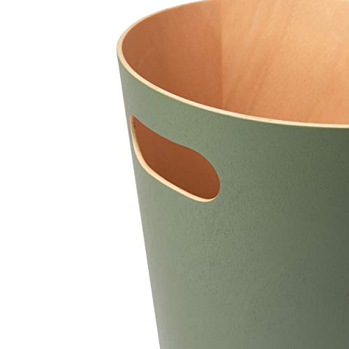 Natural 2 Gallon Wooden Trash Can B88360