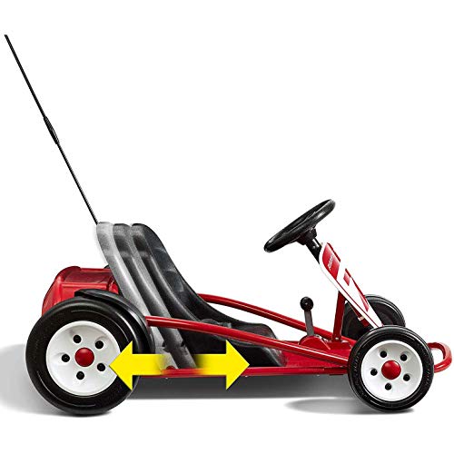 36V Battery-Powered Kids Electric Go-Kart with Adjustable Seat, Rubber Wheels, Grey F768616
