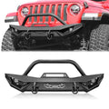 Front Bumper with LED Lights, 2 x D-Rings, Winch Plate U257456
