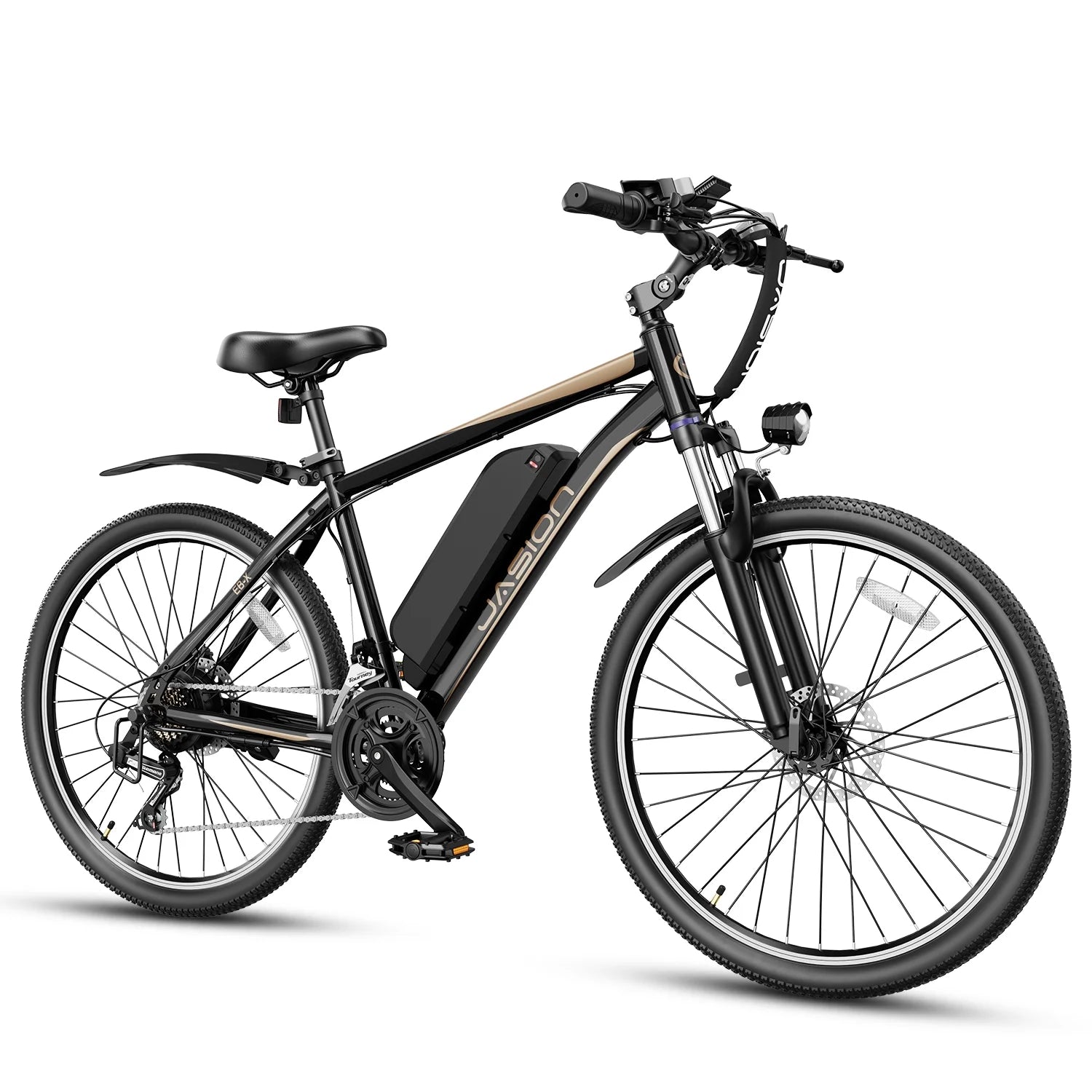 26 Electric Bike with 500W Brushless Motor, 36V 12.5Ah Removable Battery, 21 Speed Gear, Front Fork Suspension E163