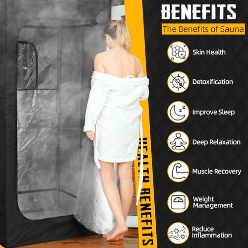 Navy Blue Portable Steam Sauna with Chair S7956