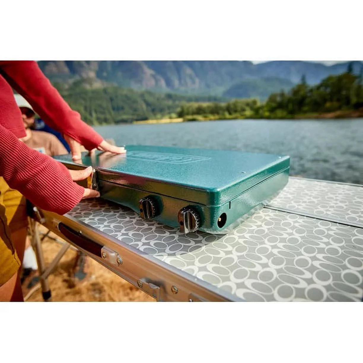 2-Burner Propane Gas Camping Stove J69858