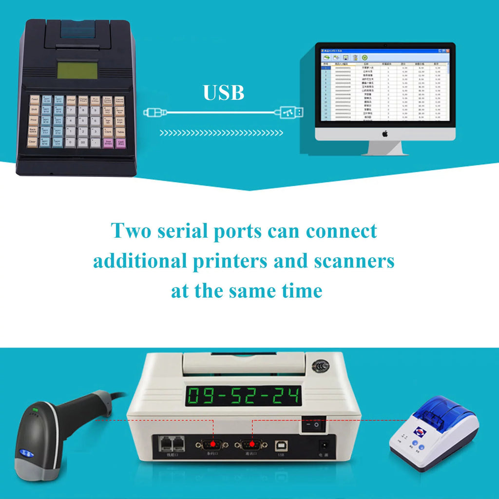 Electronic Cash Register with LCD Display O1046