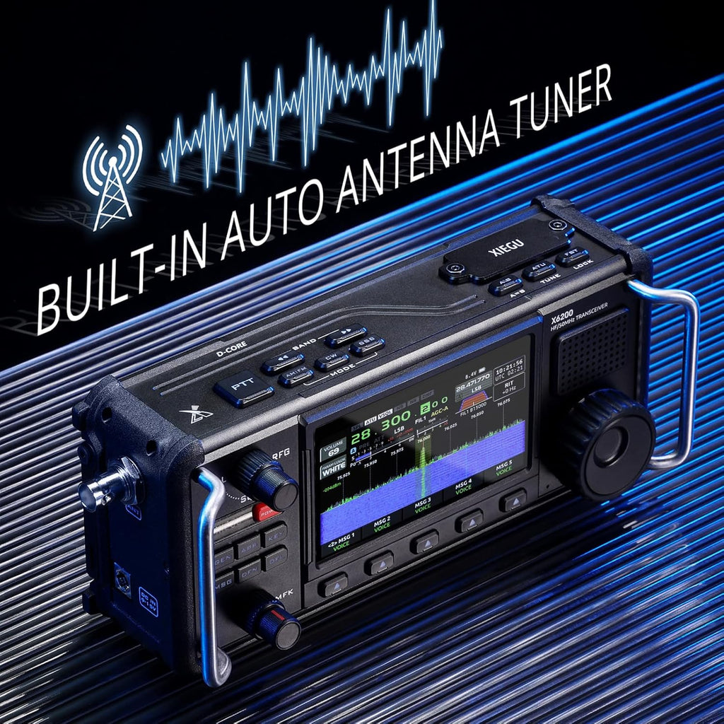 Portable HF Radio Transceiver with 4" LCD Screen J41169