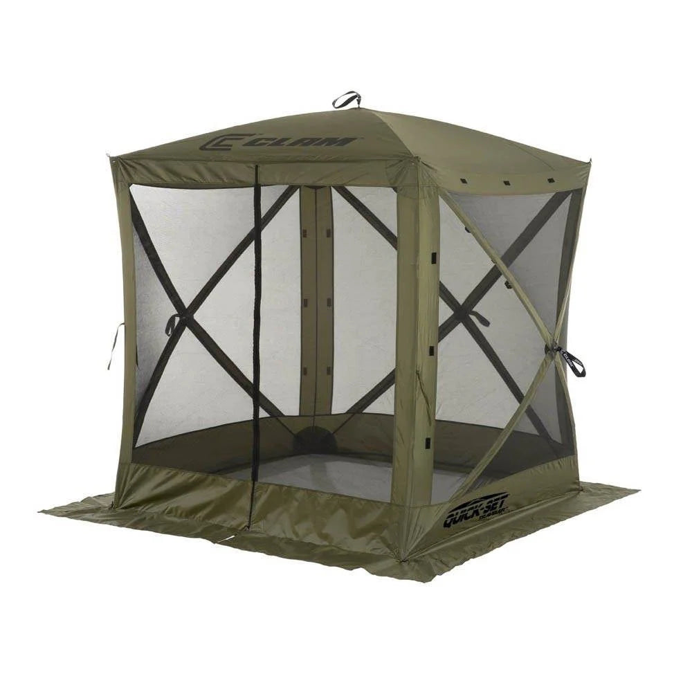 6' x 6' Pop-up Green Square Gazebo (2 Pack) D638180