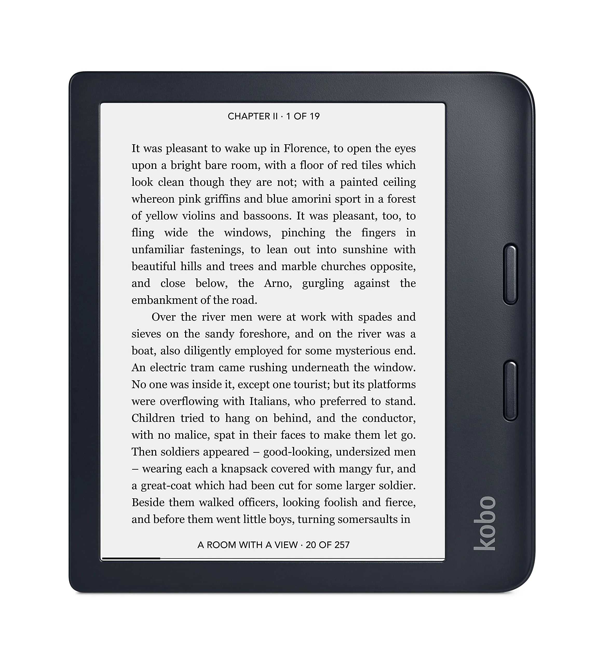 32GB Black Waterproof eReader with 7" Glare Free Touchscreen P529654