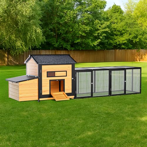 Extra Large Outdoor Chicken Coop with Nesting Box & Leak-Proof Tray L47657