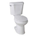 10 in. Rough-in 2-Piece 1.28 GPF Single Flush Round Front Toilet in White E62555