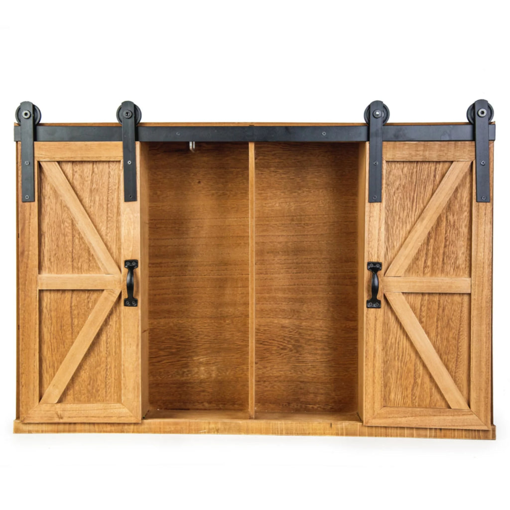 Brown Wooden Storage Trunk F1701