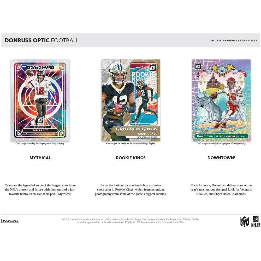 2022 Panini Donruss Optic Football Hobby Box A2453