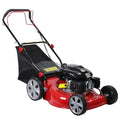 20-Inch Gas Push Lawn Mower, 141CC 4-Cycle Engine, Self Propelled, Side Discharge, High Rear Wheels, 7-Position Single Wheel Height Adjustment (Red) R615