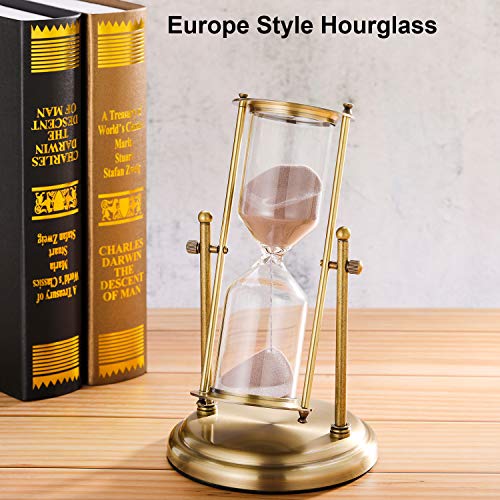 Large Antique Brass Rotating Sand Timer H186243