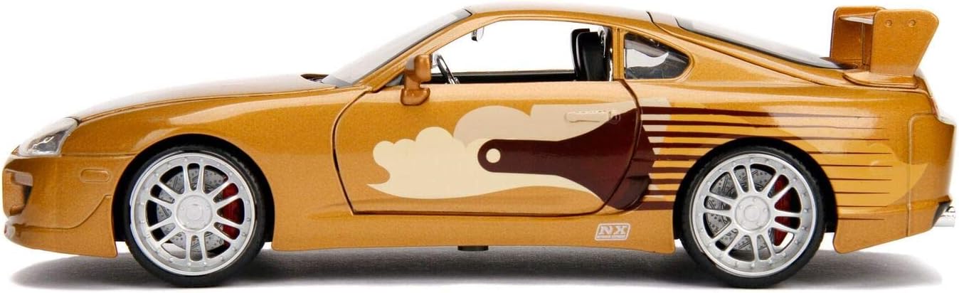 Gold 1:24 Scale Die-Cast Toyota Supra Toy Car O5642