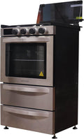 21 Inch Freestanding RV Gas Range Stove and Oven Combo 3 Burners Stainless Steel K52902