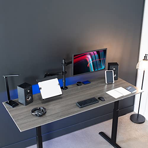 Full Motion Monitor and Laptop Desk Mount Articulating Double Arm VESA Stand J416