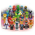 24 Pcs Ninjago Minifigures Building Blocks Toys Set, 1.77 Inchs Anime Ninja Action Figures Building Kits B792
