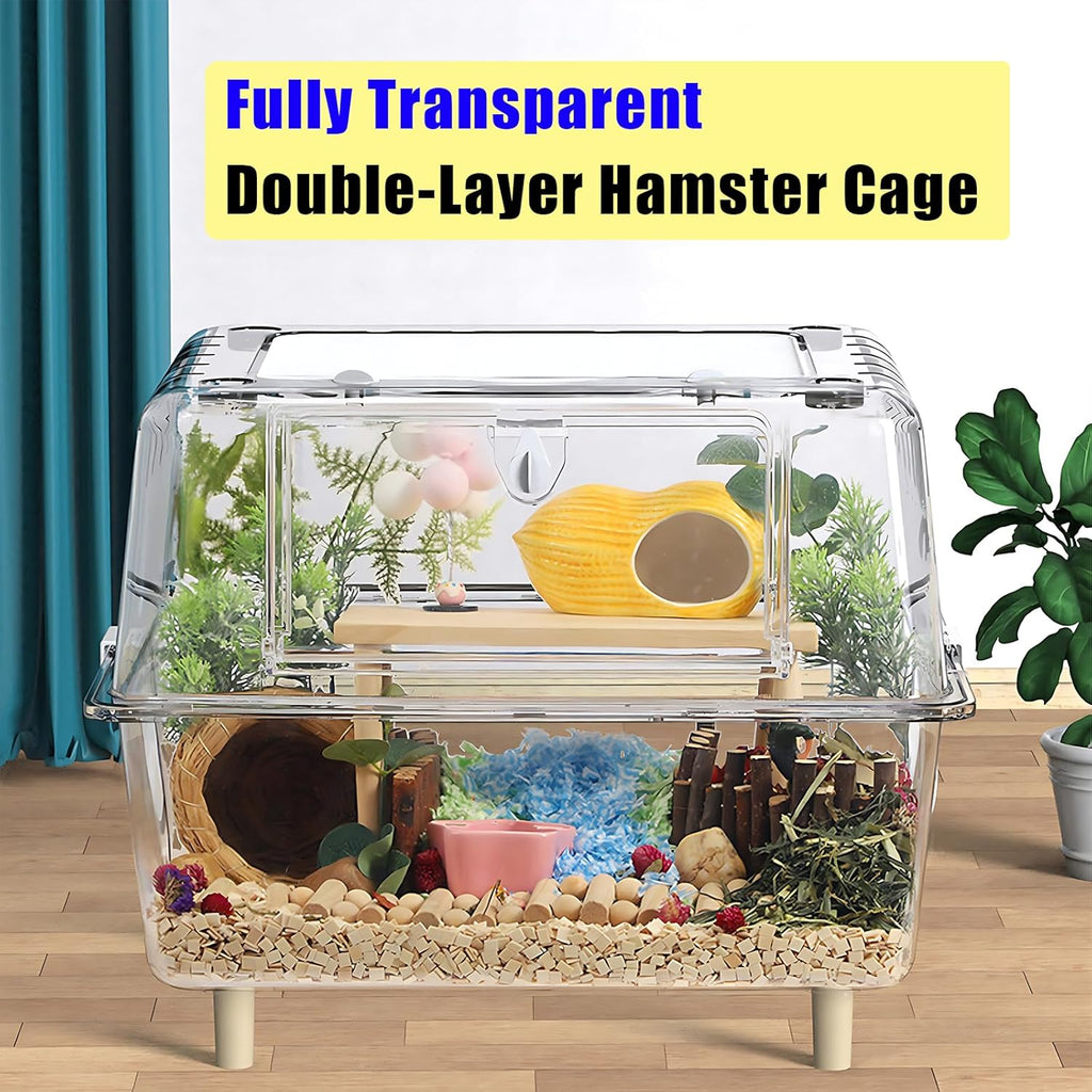 Transparent Acrylic Small Animal Cage D58660