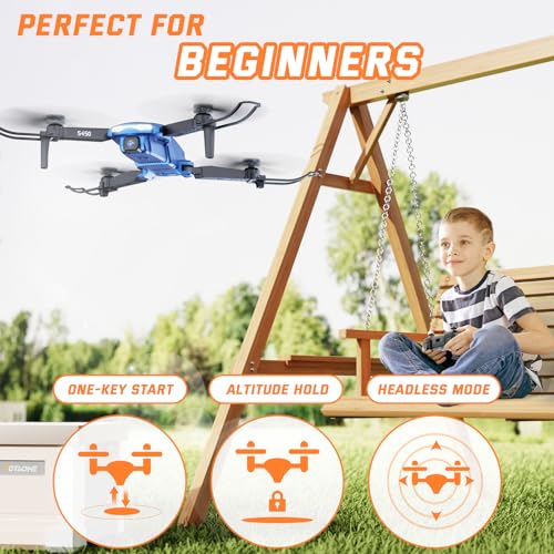 FPV Drone with Camera 1080P and 2 Batteries, Mini Foldable RC Quadcopter U6671