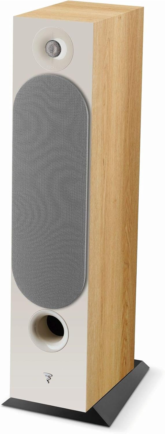 Light Wood 3-Way Floorstanding Speakers A171304