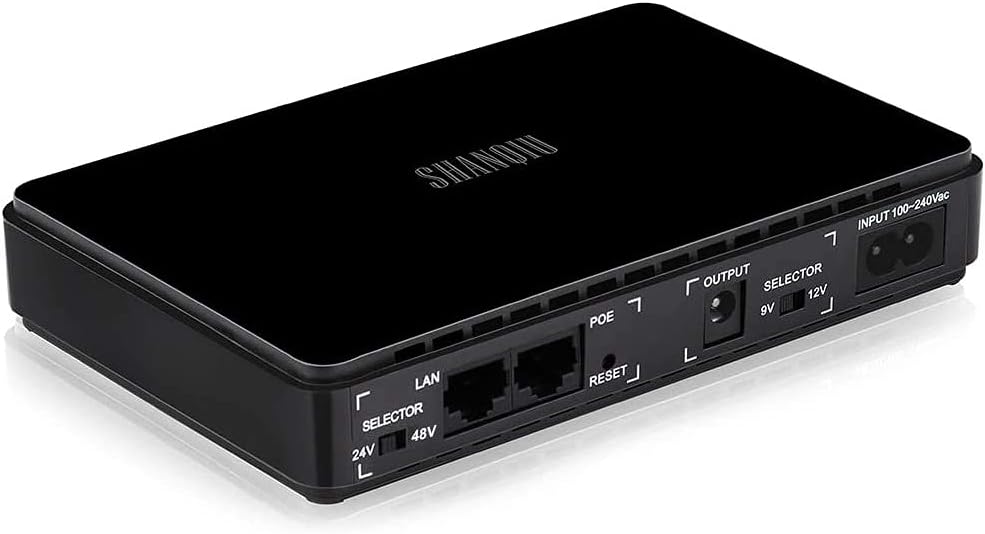 Mini UPS Battery Backup Uninterruptible Power Supply 10000mAh Pack of 2 I648581