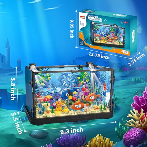725 Pcs Lighting Aquarium Building Kits A735532