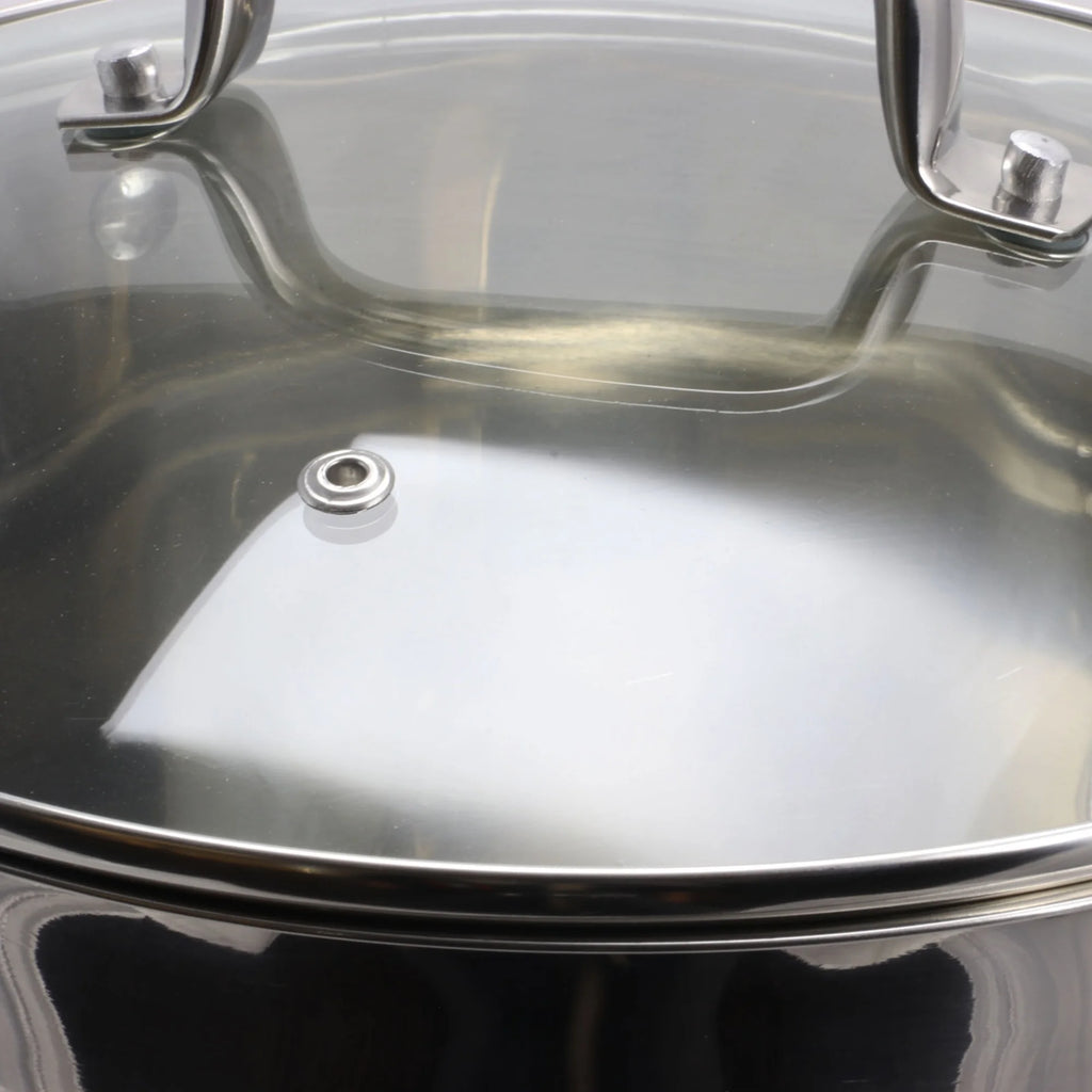 8 Quart Stock Pot with Tempered Glass Lid B520