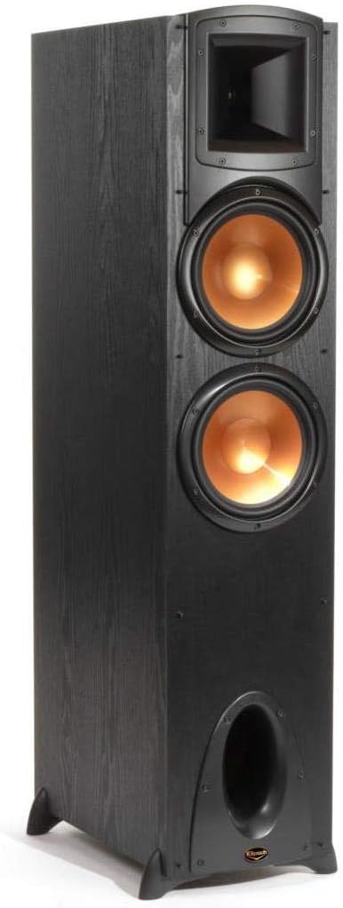 Black Floorstanding Speaker with Dual 8" Woofers C987