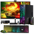 Restored Gaming Desktop PC, Intel Core i5 4th Gen, GT 1030 Graphics, 16GB RAM, 240GB SSD 2TB HDD, 24 Inch Monitor, Win 10 Pro (Refurbished) P26156